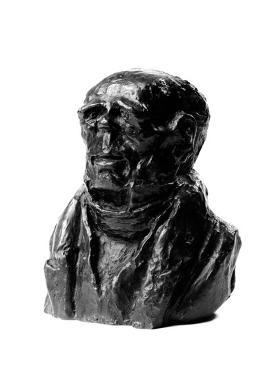 Benjamin Delessert (1773-1847) iparos és képviselő „Celebrites du Juste Milieu” karikatúrájának mellszobra. A terminál tetu.”” Honore Daumier (1808-1879) szobra XIX. L 48,2 Méret cm-ben H 17 x L 13 Musee des Beaux Arts alkotó: Honoré Daumier