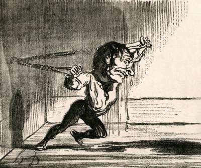 Az ember regenerációja torna segítségével alkotó: Honoré Daumier