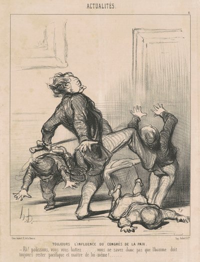 Még mindig a békekongresszus hatása... alkotó: Honoré Daumier