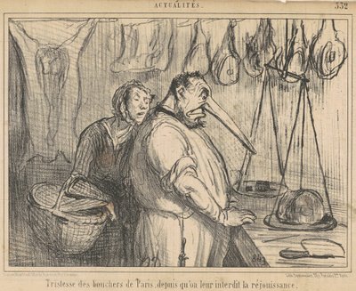 A párizsi hentesek szomorúsága... alkotó: Honoré Daumier