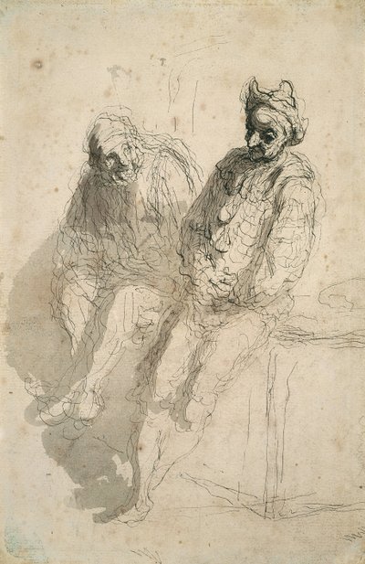 Két akrobata Két akrobata alkotó: Honoré Daumier