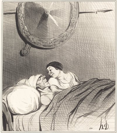 Odüsszeusz és Pénelope alkotó: Honoré Daumier