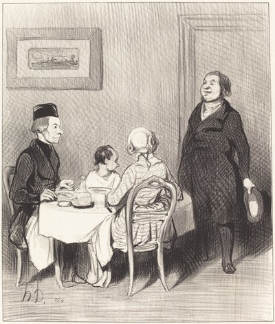 A barát egy krokodil... alkotó: Honoré Daumier