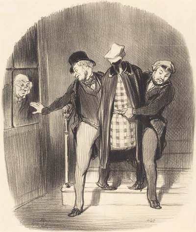 Lopakodó lépés alkotó: Honoré Daumier