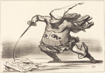 Egy Matamore... csizmát visel... alkotó: Honoré Daumier