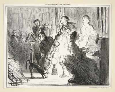 Zenekar a Very Comme il faut házban, 1. sz. 8. A társadalom komikusai alkotó: Honoré Daumier