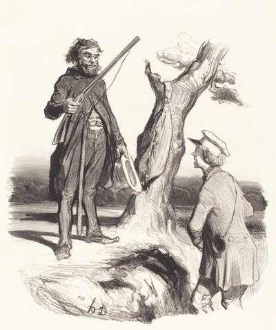 Szegény apa, aki... alkotó: Honoré Daumier