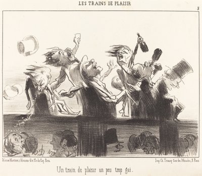 Egy Pleasure Train, ami egy kicsit túl vidám alkotó: Honoré Daumier