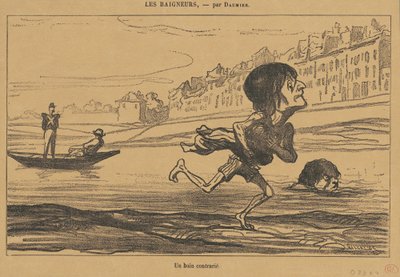 Zavaros fürdő alkotó: Honoré Daumier