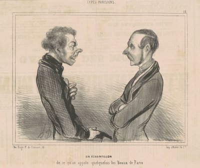 Egy minta abból, amit mi...les beaux de parisnak nevezünk alkotó: Honoré Daumier
