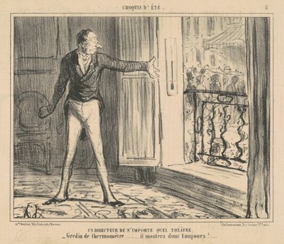 Bármely színház igazgatója alkotó: Honoré Daumier