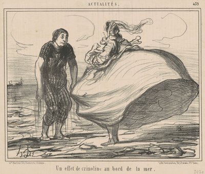 Krinolin hatás a tenger mellett alkotó: Honoré Daumier