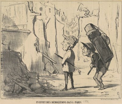 A párizsi bontások hatása alkotó: Honoré Daumier
