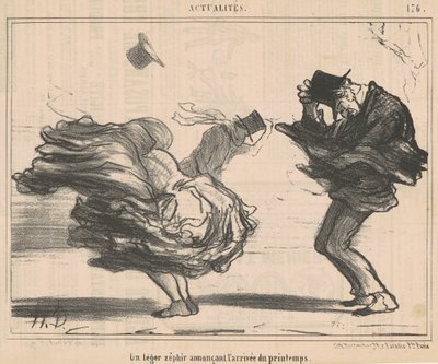 A tavasz beköszöntét hirdető könnyű zefir alkotó: Honoré Daumier