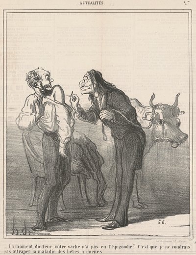 Várj... a tehenedet nem járta ki? ... alkotó: Honoré Daumier