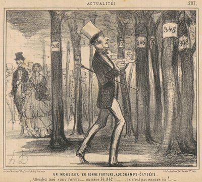 Szerencsés úriember a Champs-Elysées-n alkotó: Honoré Daumier