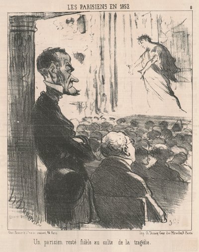 Egy párizsi, aki hűséges maradt... alkotó: Honoré Daumier