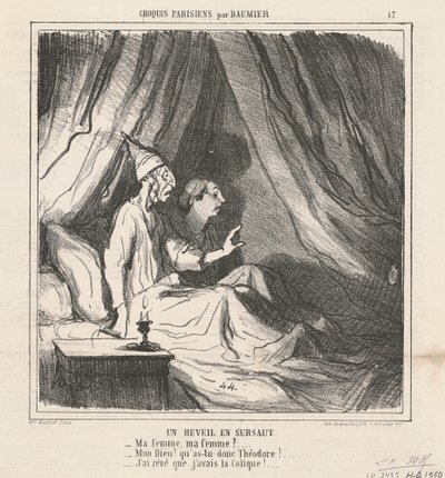 Hirtelen ébredés alkotó: Honoré Daumier