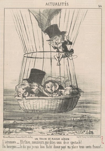 Légi örömvonat alkotó: Honoré Daumier