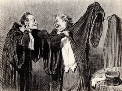 Kollégák alatt, 1845-1848. alkotó: Honoré Daumier