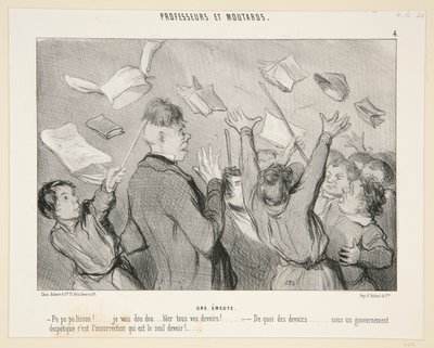 Lázadás; 4. professzorok és mustárok alkotó: Honoré Daumier