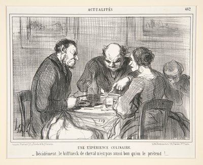 Egy kulináris élmény: Határozottan a lópecsenye n alkotó: Honoré Daumier