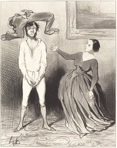 Egy olyan nő, mint én... visszatesz egy gombot?... alkotó: Honoré Daumier