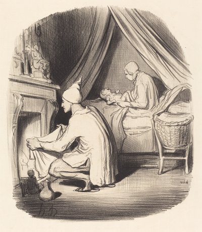 Nyugtalan éjszaka alkotó: Honoré Daumier