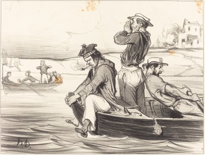 Találkozó a nyílt vízen alkotó: Honoré Daumier