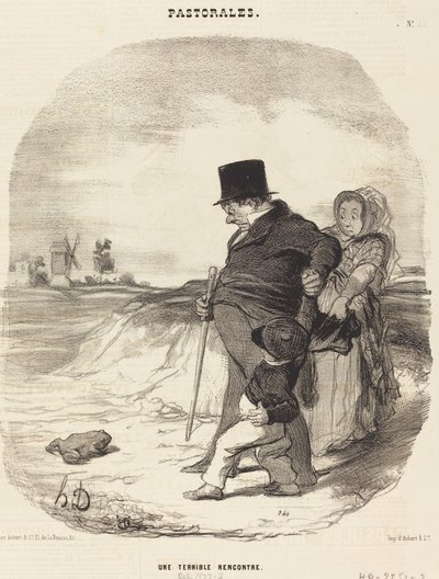 Szörnyű találkozás alkotó: Honoré Daumier