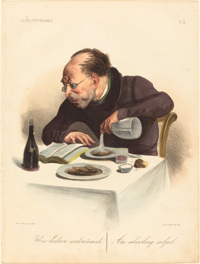 Lebilincselő olvasmány alkotó: Honoré Daumier