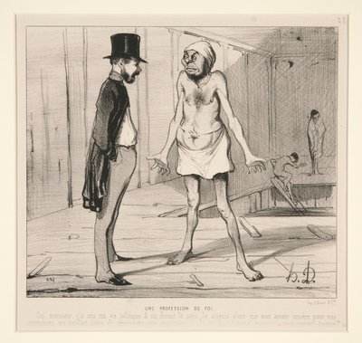 A hit megvallása alkotó: Honoré Daumier