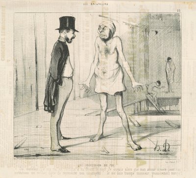 A hit megvallása alkotó: Honoré Daumier