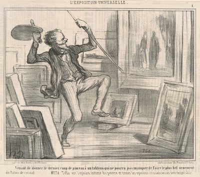 Az utolsó ecsetvonás után... alkotó: Honoré Daumier