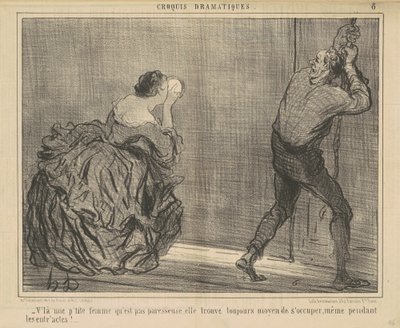 Van egy kis nő, aki nem lusta... alkotó: Honoré Daumier