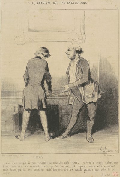 Íme a fiókod: a tiéd volt... alkotó: Honoré Daumier
