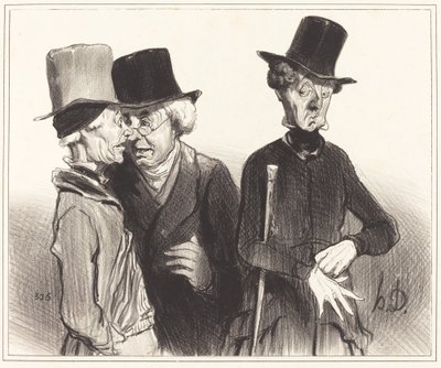 Így! te nyugdíjas lettél, én orvos, ő... alkotó: Honoré Daumier