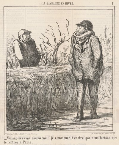 Szomszéd, olyan vagy, mint én? ... alkotó: Honoré Daumier