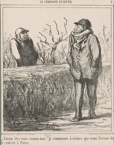 Szomszéd, olyan vagy, mint én? ... alkotó: Honoré Daumier