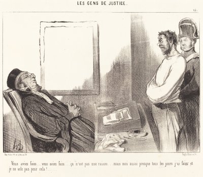 Éhes voltál... ez nem ok... alkotó: Honoré Daumier