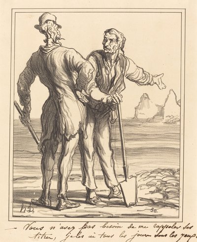 Nem kell emlékeztetned a címeire... alkotó: Honoré Daumier