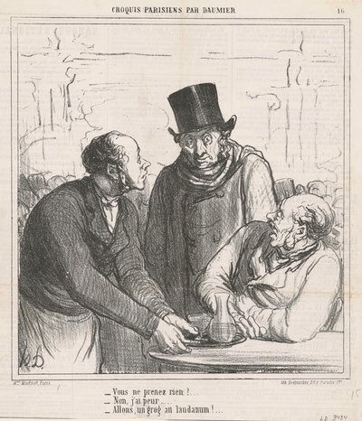 Nem viszel semmit? alkotó: Honoré Daumier