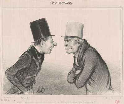 Úgy érvelsz, mint a bot! alkotó: Honoré Daumier