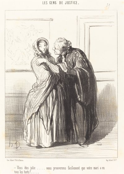 Te gyönyörű vagy... alkotó: Honoré Daumier