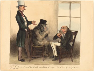 Lásd, Mayeux úr, ez az állat... alkotó: Honoré Daumier