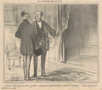 Nézd, ez a szoba nagyon nagy... alkotó: Honoré Daumier