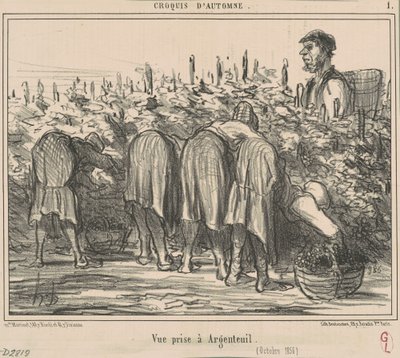 A kép Argenteuilban készült (1856. október) alkotó: Honoré Daumier