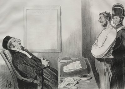 Éhes voltál, ez nem ok... alkotó: Honoré Daumier