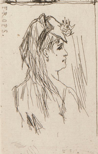 a. Egy öreg feje, Daumier (balra fent); b. Chez Charles Beriot, Taiee (felső középen); c. Egy fiatal nő feje Ropstól (jobbra fent); d. Folyói táj Harpignies mellett (alul középen); e. Egy fiatal nő profilja alkotó: Honoré Daumier
