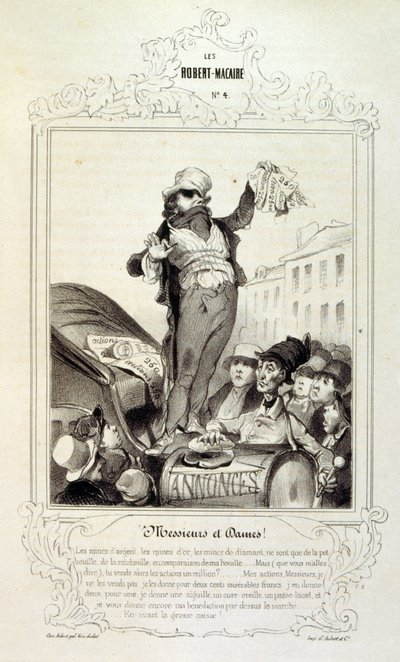 illusztrációk ötletekről és legendákról Philipon Les Cent és Robert Macaire címmel alkotó: Honoré Daumier